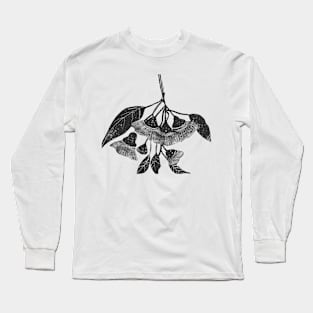 Gumnuts linocut style Long Sleeve T-Shirt